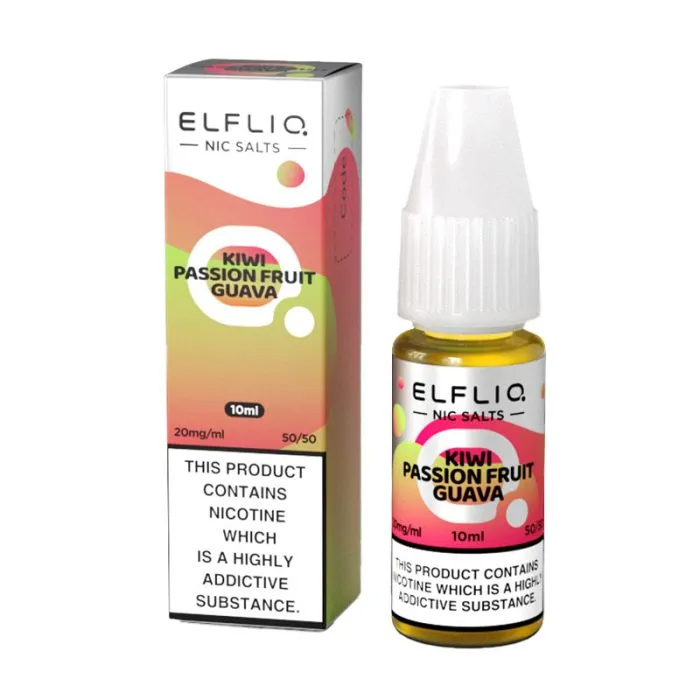 ELFLIQ Official Elf Bar Nic Salt 10ml Kiwi Passionfruit Guava 10mg