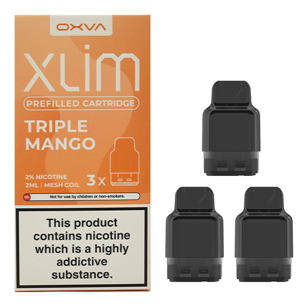 Oxva Xlim Prefilled Cartridge 3pack Triple Mango