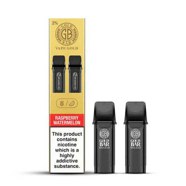 Gold Bar Reload Refill Prefilled Pods (2pk) - Raspberry Watermelon