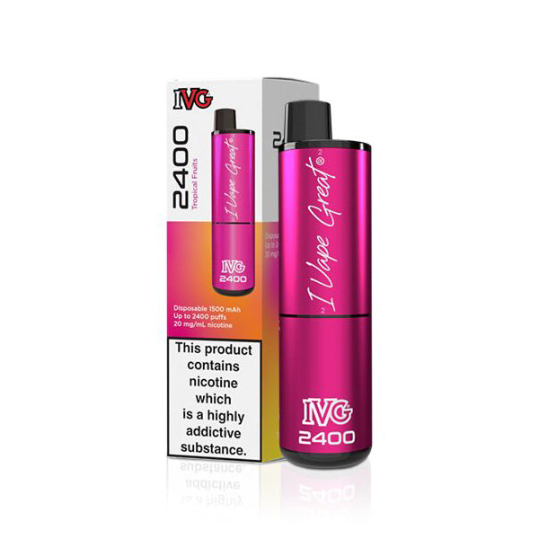IVG 2400 Disposable Vape Device (Pack of 5) - Tropical Fruits