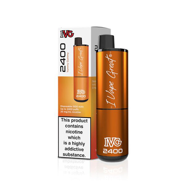 IVG 2400 Disposable Vape Device (Pack of 5) - Citrus Mix (Yummy Gummy)