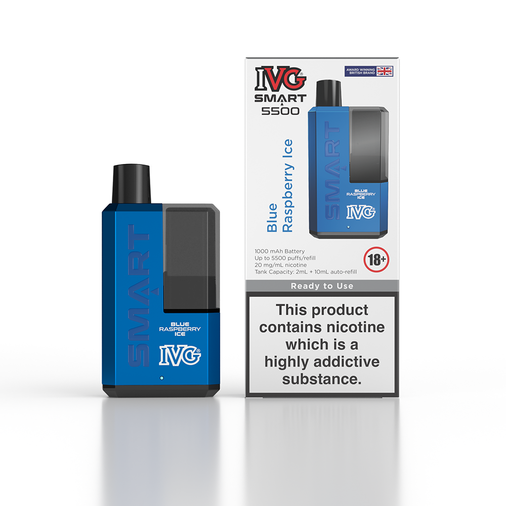 IVG Smart 5500 Disposable Vape Device - Blue Raspberry Ice