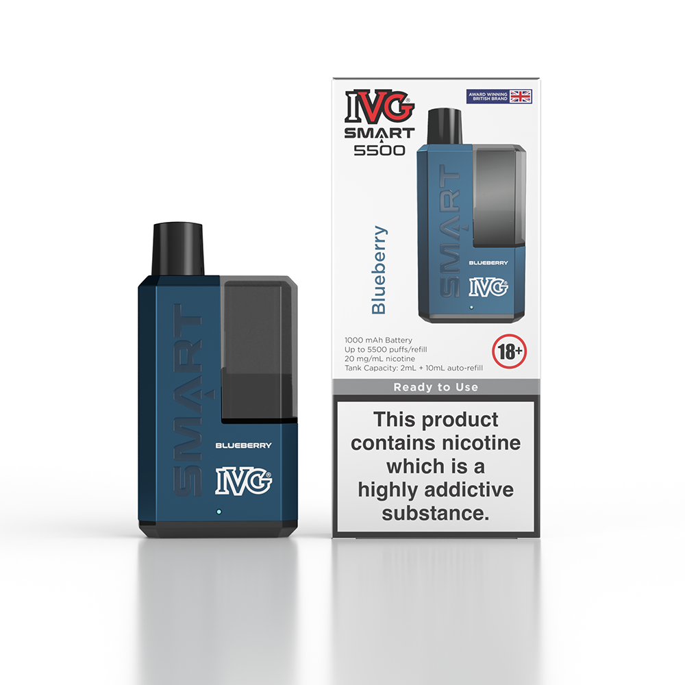IVG Smart 5500 Disposable Vape Device - Blueberry