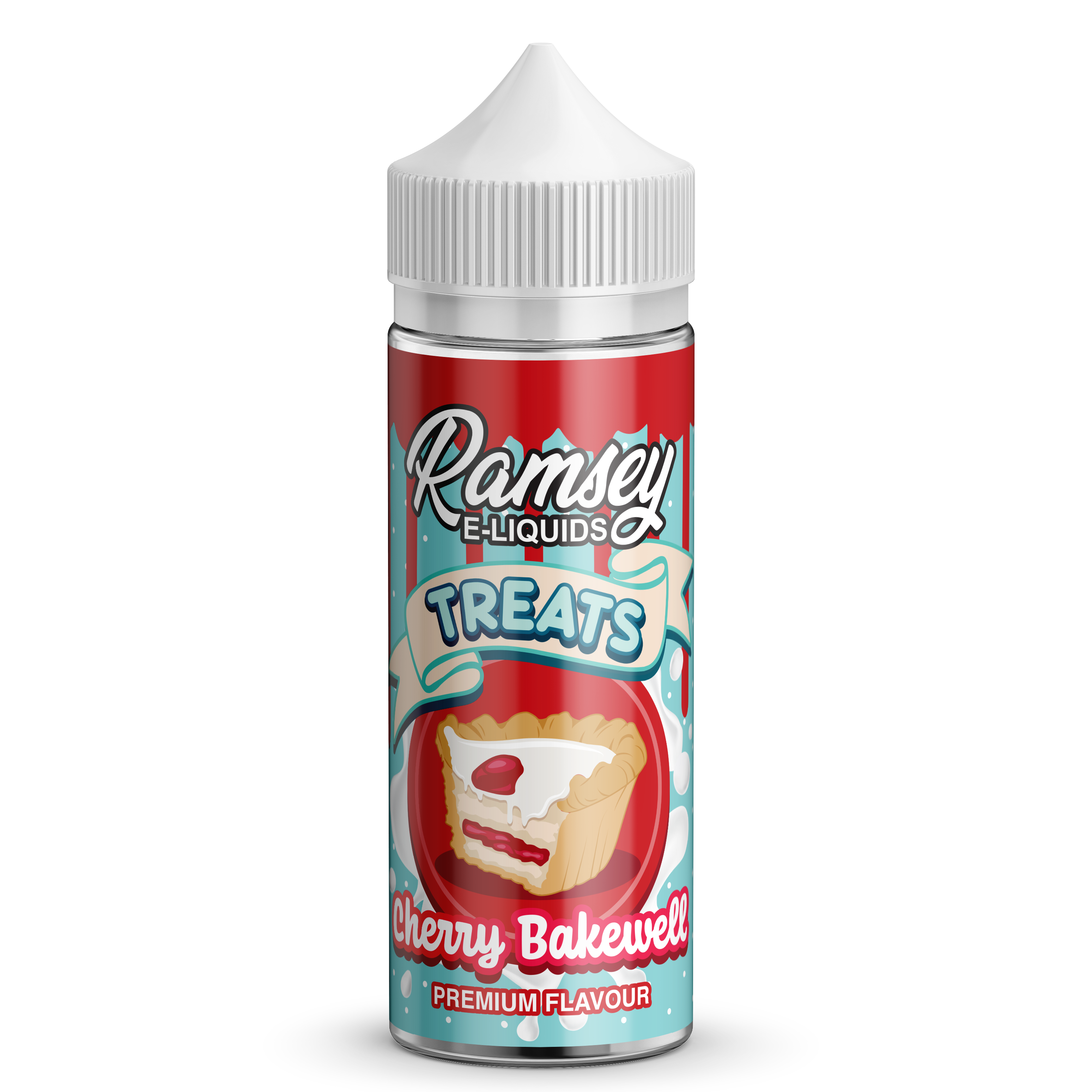 Ramsey E-Liquids Treats Cherry Bakewell Tart 0mg 100ml Shortfill E-Liquid