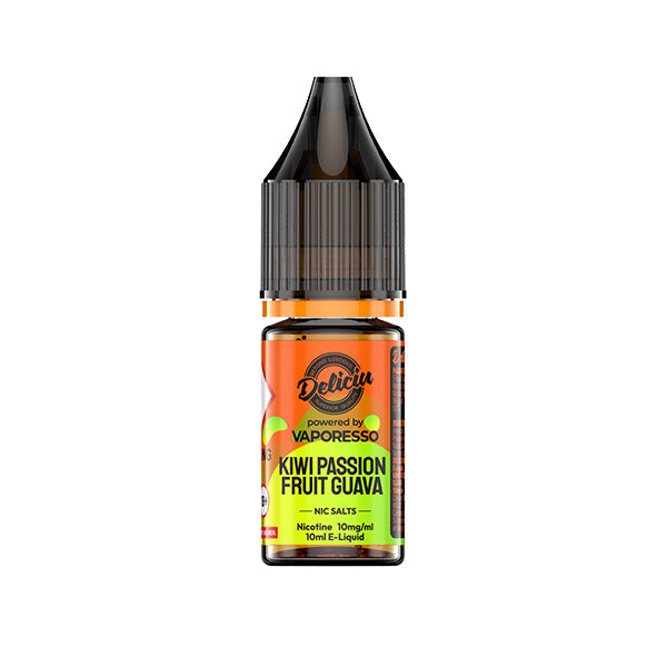 Kiwi Passionfruit Guava Nic Salt by Deliciu 10mg - Nic Salts UK