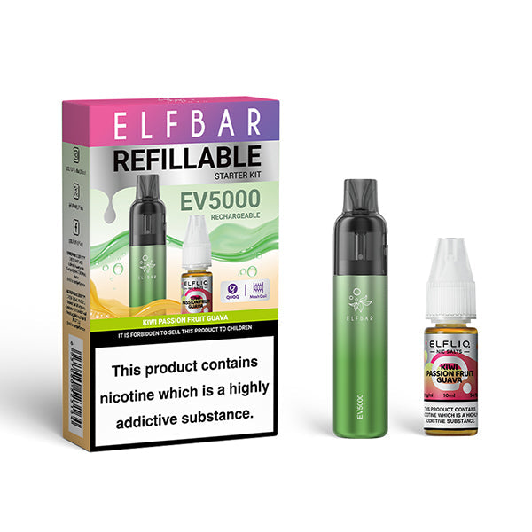 Elf Bar EV5000 Refillable Starter Kit - Kiwi Passion Fruit Guava