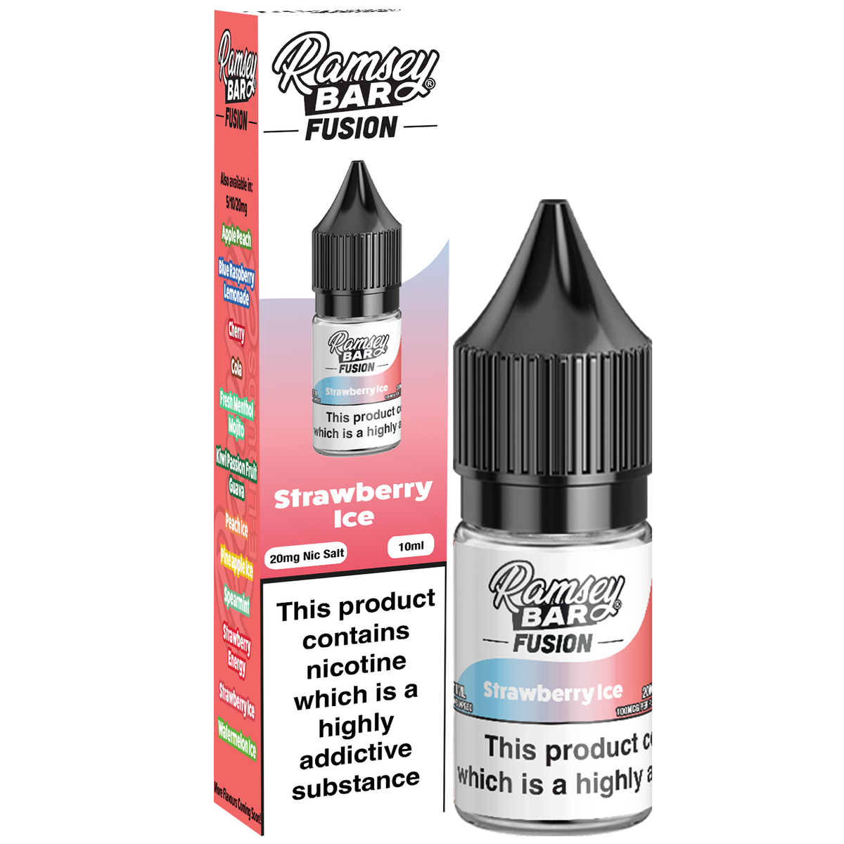 Strawberry Ice Nic Salt by Ramsey E-Liquids - Nic Salts UK