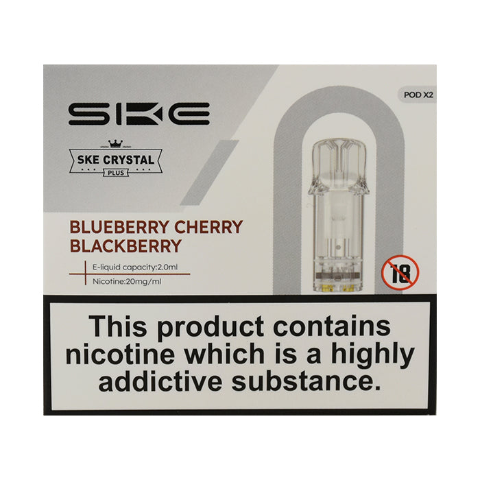 SKE Crystal Plus Prefilled Pods - Blueberry Cherry Blackberry