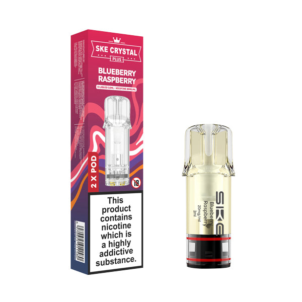SKE Crystal Plus Prefilled Pods - Blueberry Raspberry
