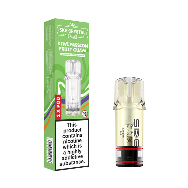 SKE Crystal Plus Prefilled Pods - Kiwi Passion Fruit Guava