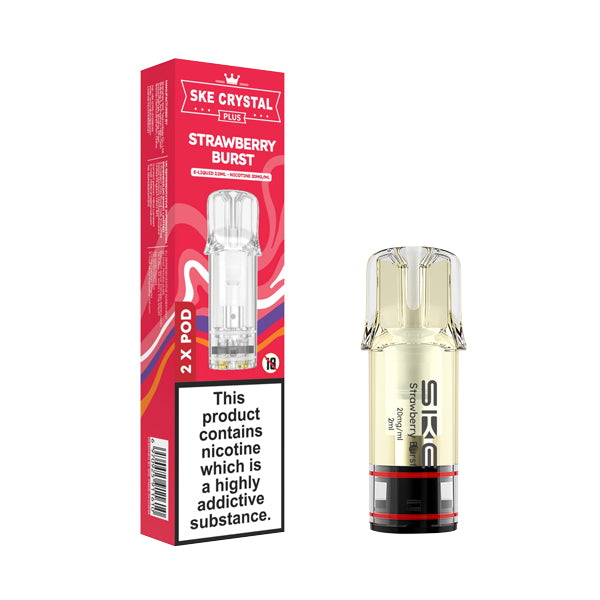 SKE Crystal Plus Prefilled Pods - Strawberry Burst