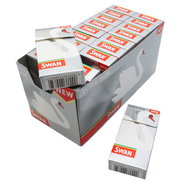 Swan Ultra Slim Silver Filter Tips