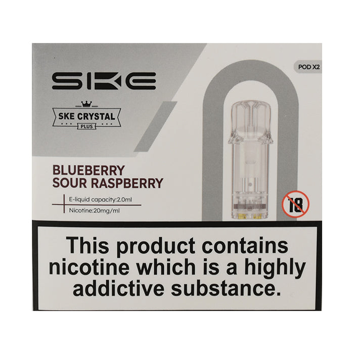 SKE Crystal Plus Prefilled Pods - Blueberry Sour Raspberry