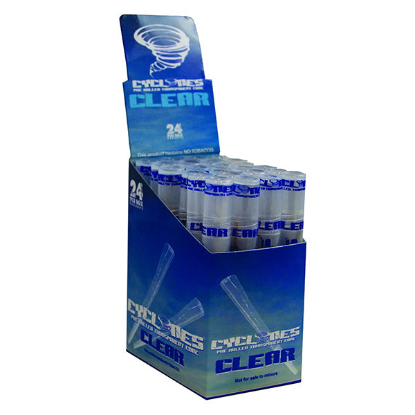 Cyclones Pre Rolled Transparent Cones (Flavoured) - Clear