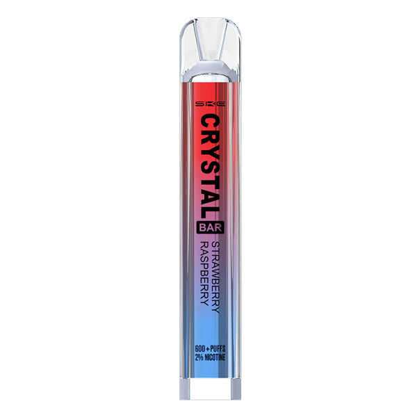 SKE Crystal Bar 600 Disposable Devices - Strawberry Raspberry