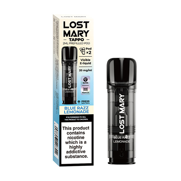 Lost Mary Tappo Prefilled Pods 2 Pack - Blue Razz Lemonade