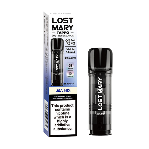 Lost Mary Tappo Prefilled Pods 2 Pack - USA Mix
