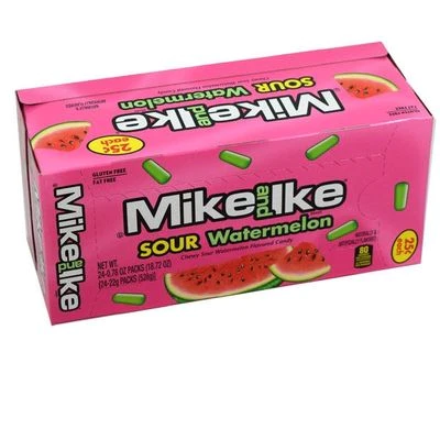 Mike and Ike Candy Sour Watermelon 0.78oz (22g) - 24CT