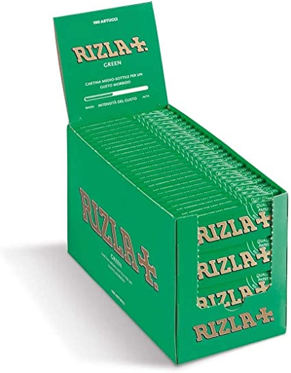 Rizla + Regular Standard Green Rolling Papers (100pcs)