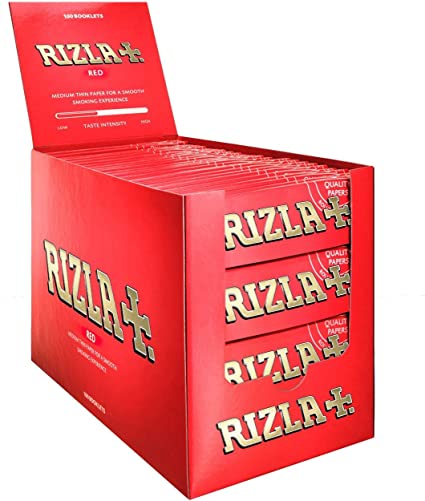 Rizla + Regular Standard Red Rolling Papers (100pcs)