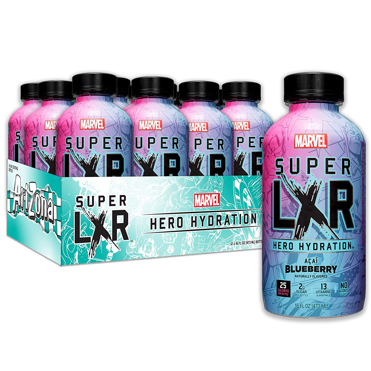 AriZona x Marvel Super LXR Hydration Drink - Acai Blueberry