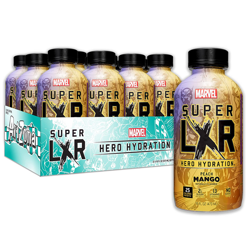 AriZona x Marvel Super LXR Hydration Drink - Peach Mango