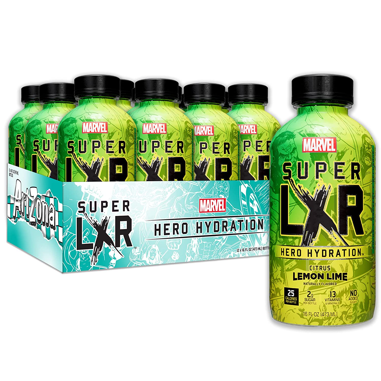 AriZona x Marvel Super LXR Hydration Drink - Citrus Lemon Lime