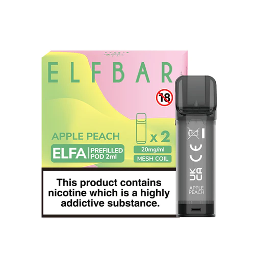 Elf Bar Elfa Prefilled Pods 2pcs - Apple Peach