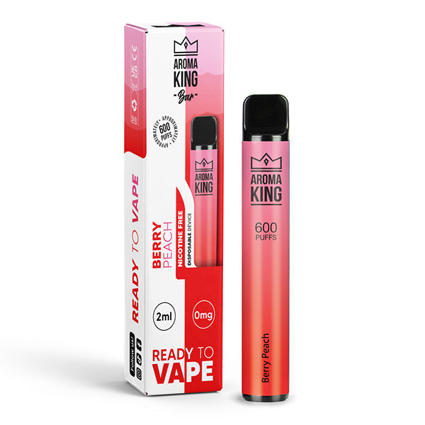 Aroma King Disposable Vape Device - Berry Peach - 0mg