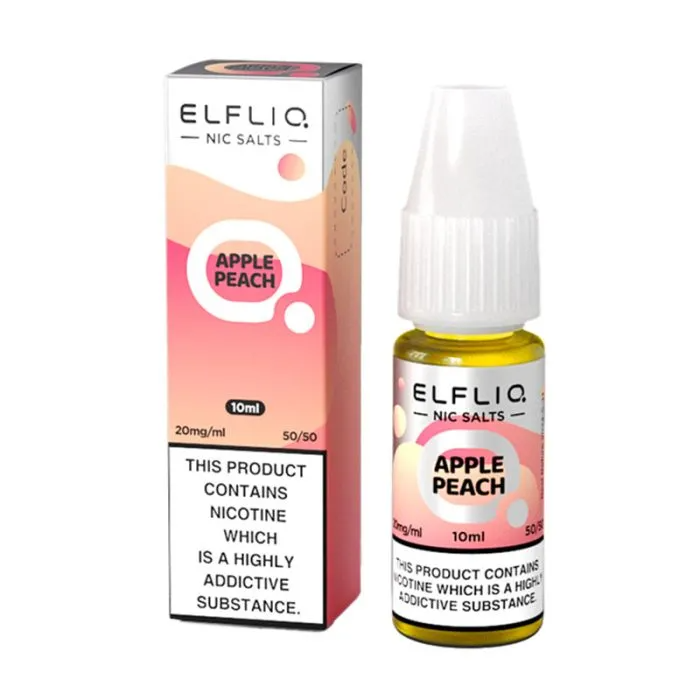 ELFLIQ Official Elf Bar Nic Salt 10ml Apple Peach 10mg