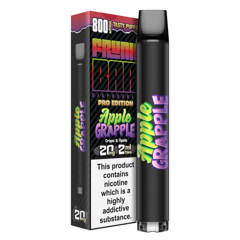 Frunk Bar Pro Apple Grapple Disposable Vape Device 20mg