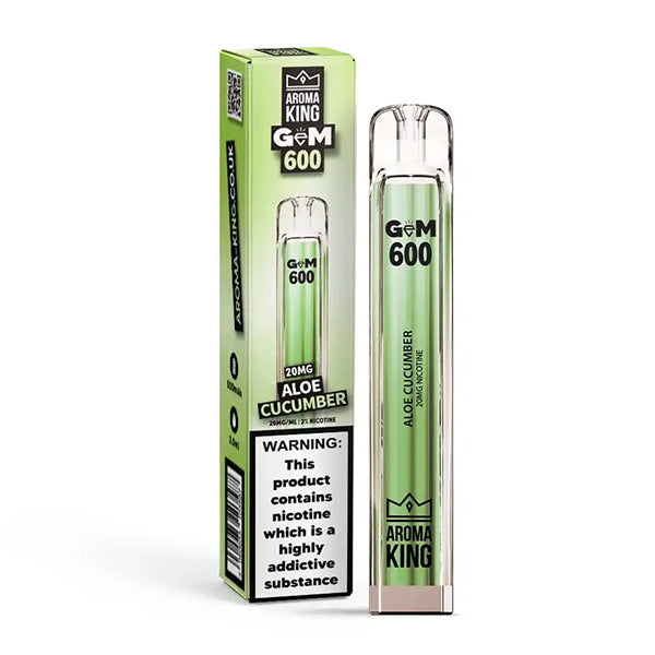Aroma King Gem 600 Disposable Vape Device - Aloe Cucumber