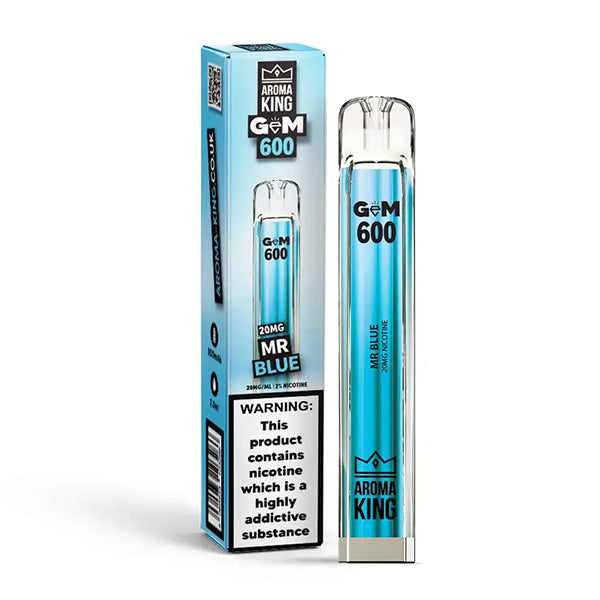 Aroma King Gem 600 Disposable Vape Device - Mr Blue
