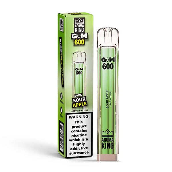 Aroma King Gem 600 Disposable Vape Device - Sour Apple