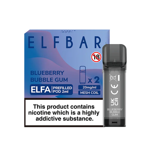 Elf Bar Elfa Prefilled Pods 2pcs - Blueberry Bubble Gum