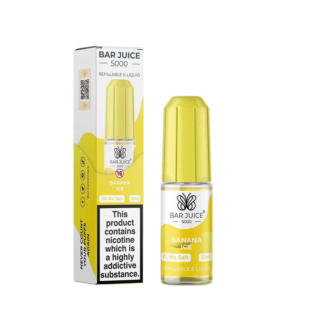 Bar Juice 5000 Banana Ice 10ml Nic Salt - 20mg