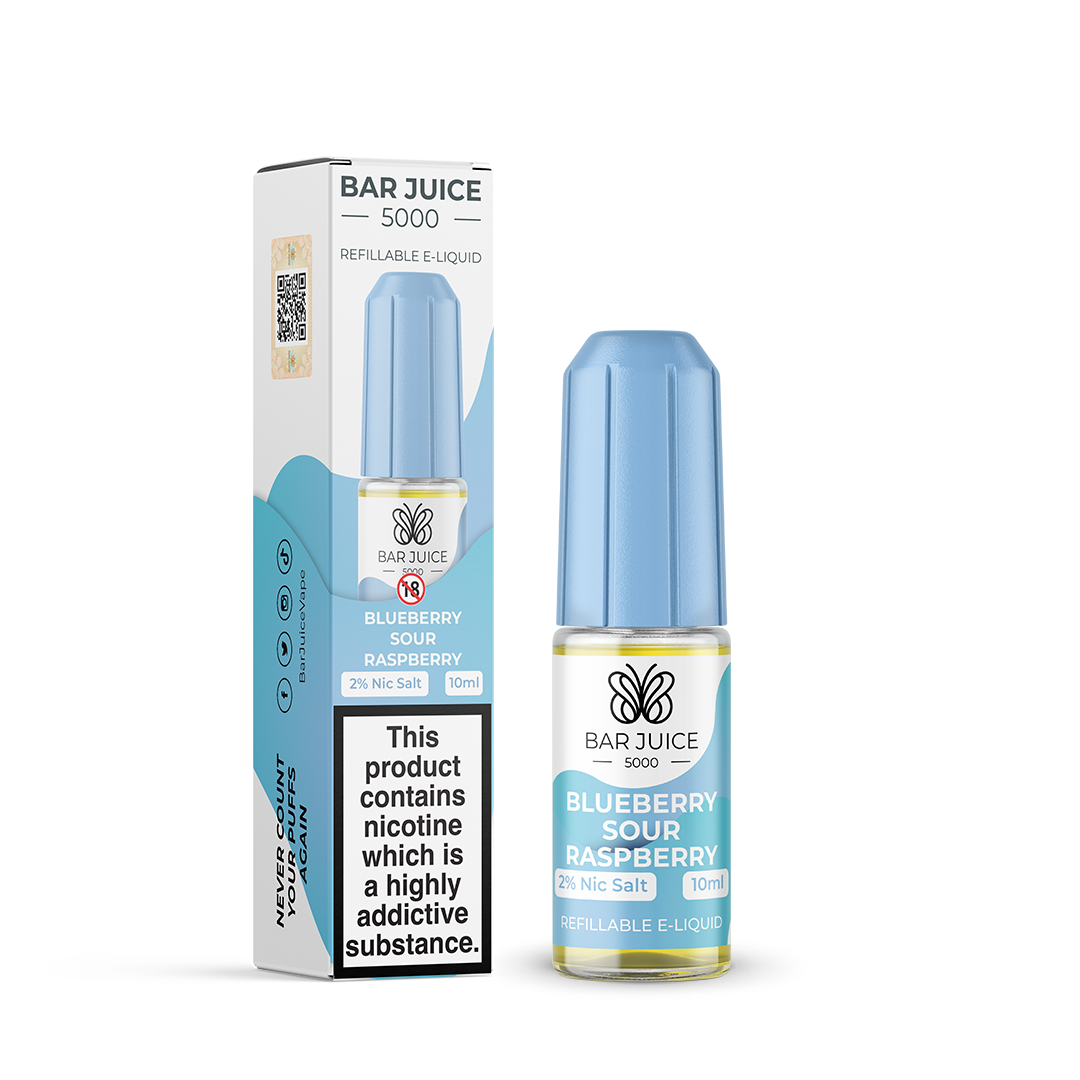 Blueberry Sour Raspberry Nic Salt by Bar Juice 5000 - Nic Salts UK