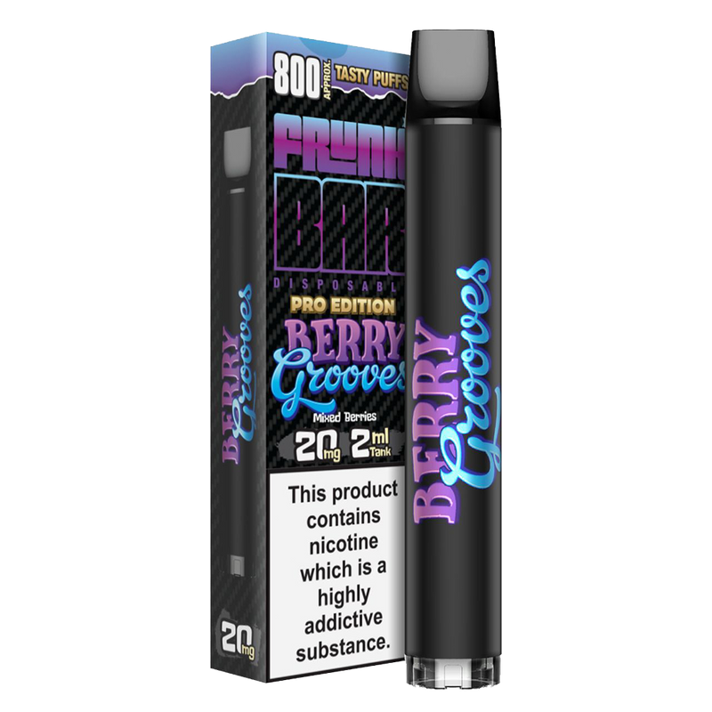 Frunk Bar Pro Berry Grooves Disposable Vape Device 20mg