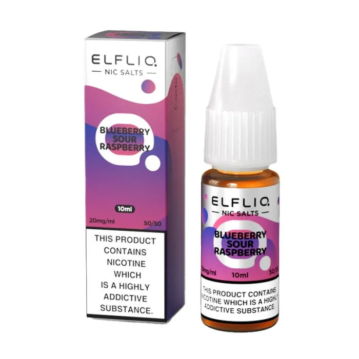 ELFLIQ Official Elf Bar Nic Salt 10ml Blueberry Sour Raspberry 10mg
