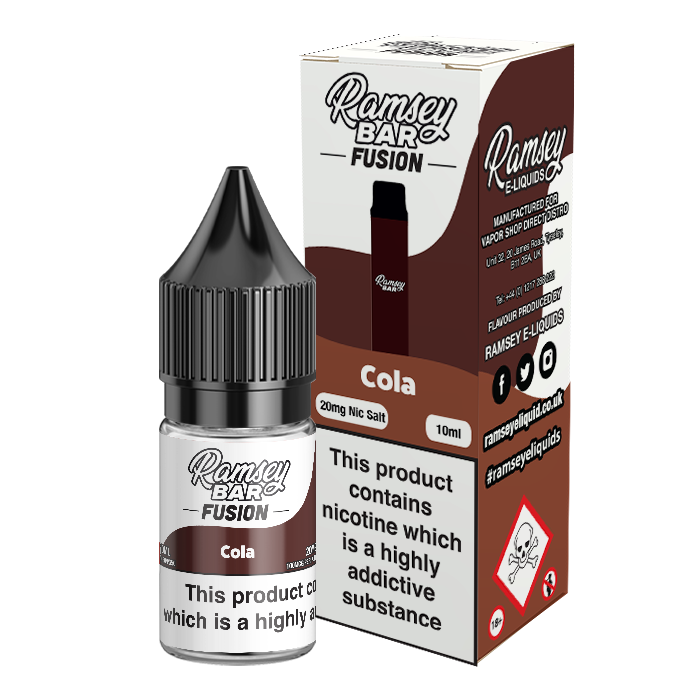 Ramsey Bar Fusion Cola 10ml Nic Salt