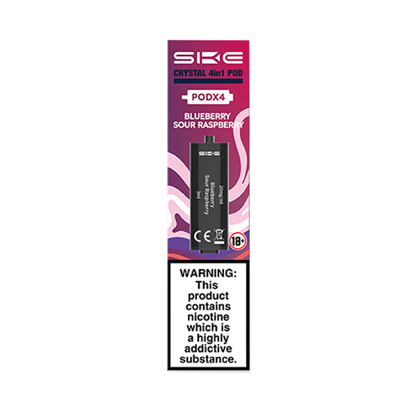 SKE Crystal 4in1 Prefilled Pods 2ml - Blueberry Sour Raspberry