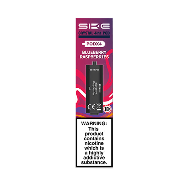 SKE Crystal 4in1 Prefilled Pods 2ml - Blueberry Raspberries