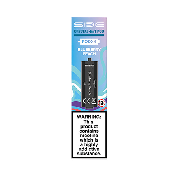 SKE Crystal 4in1 Prefilled Pods 2ml - Blueberry Peach
