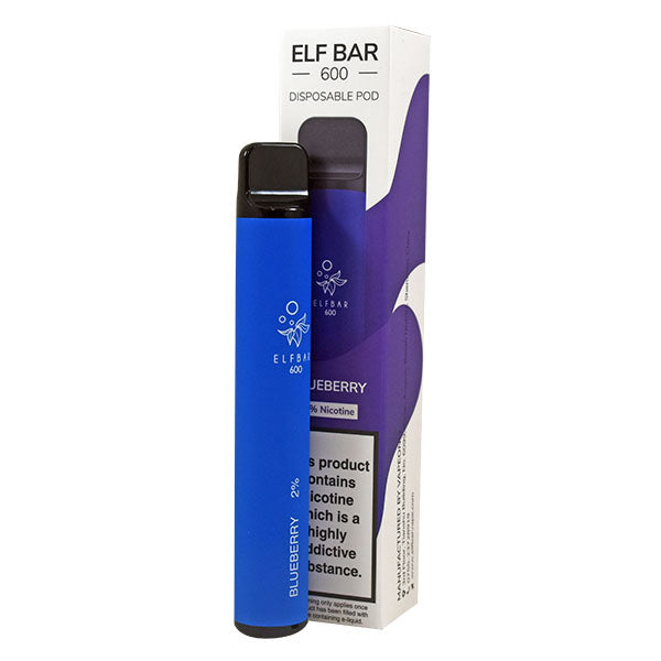 Elf Bar 600 Disposable Pod Device 20mg - Blueberry
