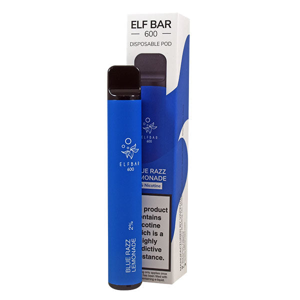 Elf Bar 600 Disposable Pod Device 20mg - Blue Razz Lemonade
