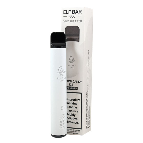 Elf Bar 600 Disposable Pod Device 20mg - Cotton Candy Ice