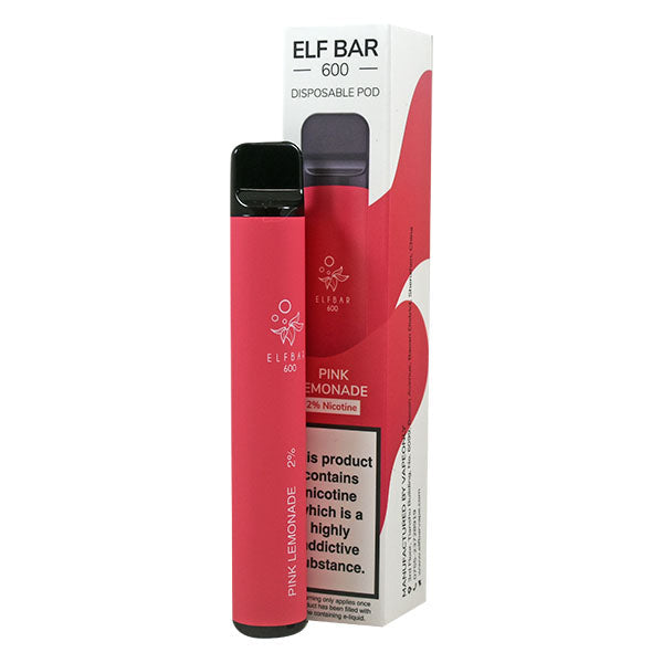 Elf Bar 600 Disposable Pod Device 20mg - Pink Lemonade