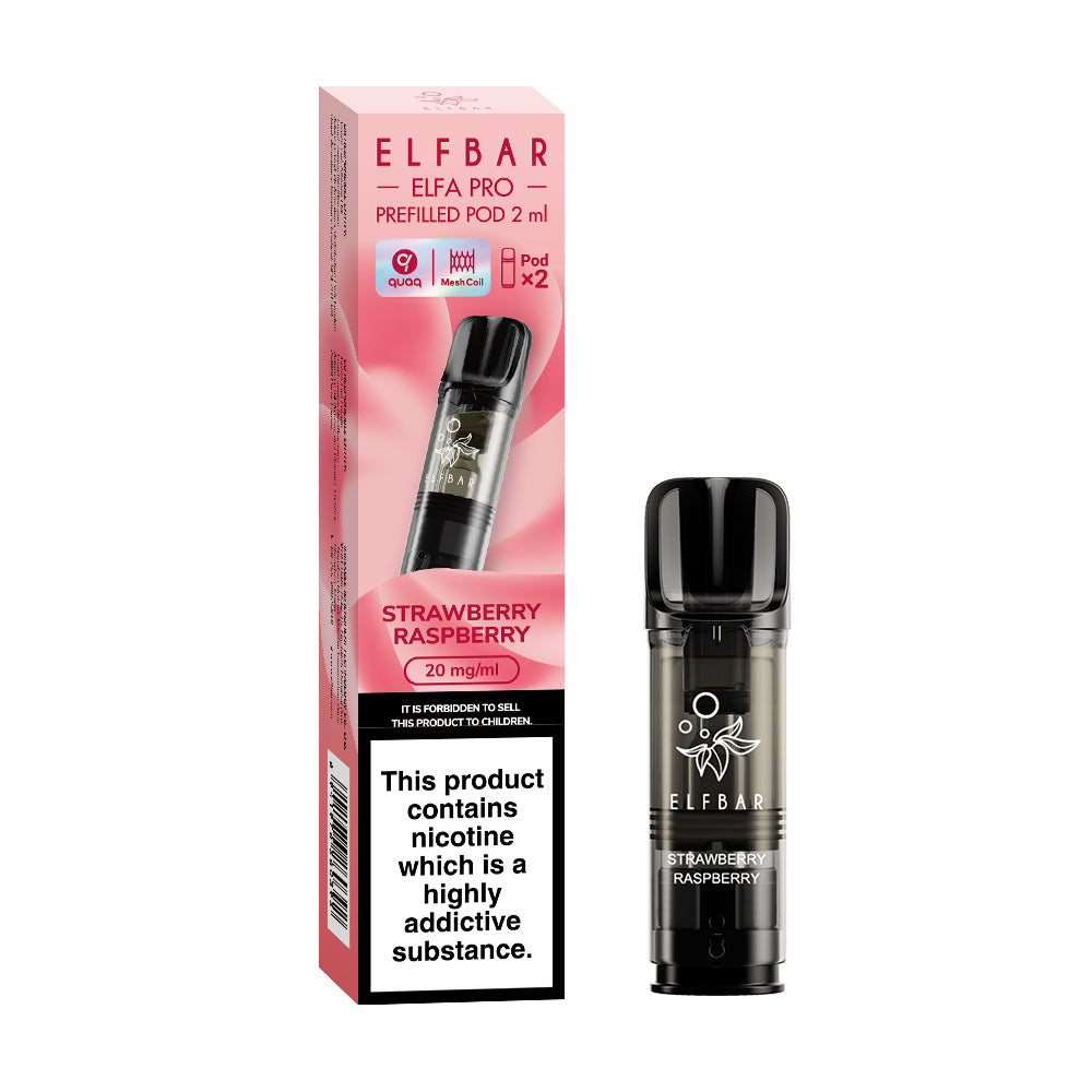 Elf Bar Elfa Pro Prefilled Pods 2pcs - Strawberry Raspberry - Single