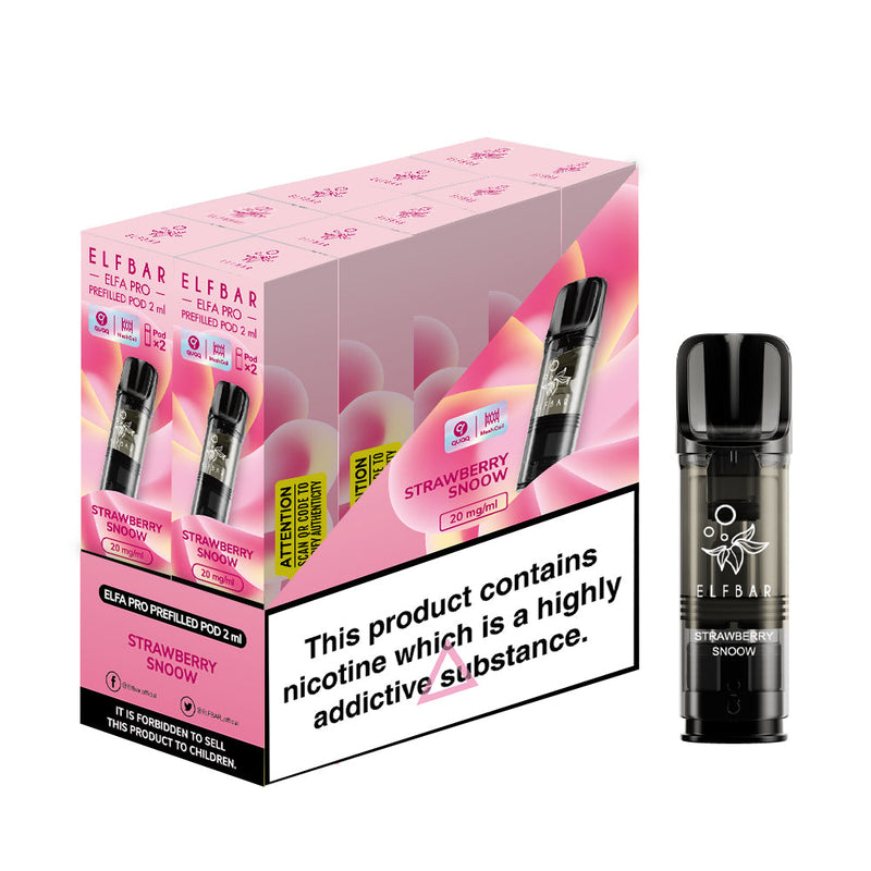 Elf Bar Elfa Pro Prefilled Pods 2pcs - Strawberry Snoow - Pack of 10