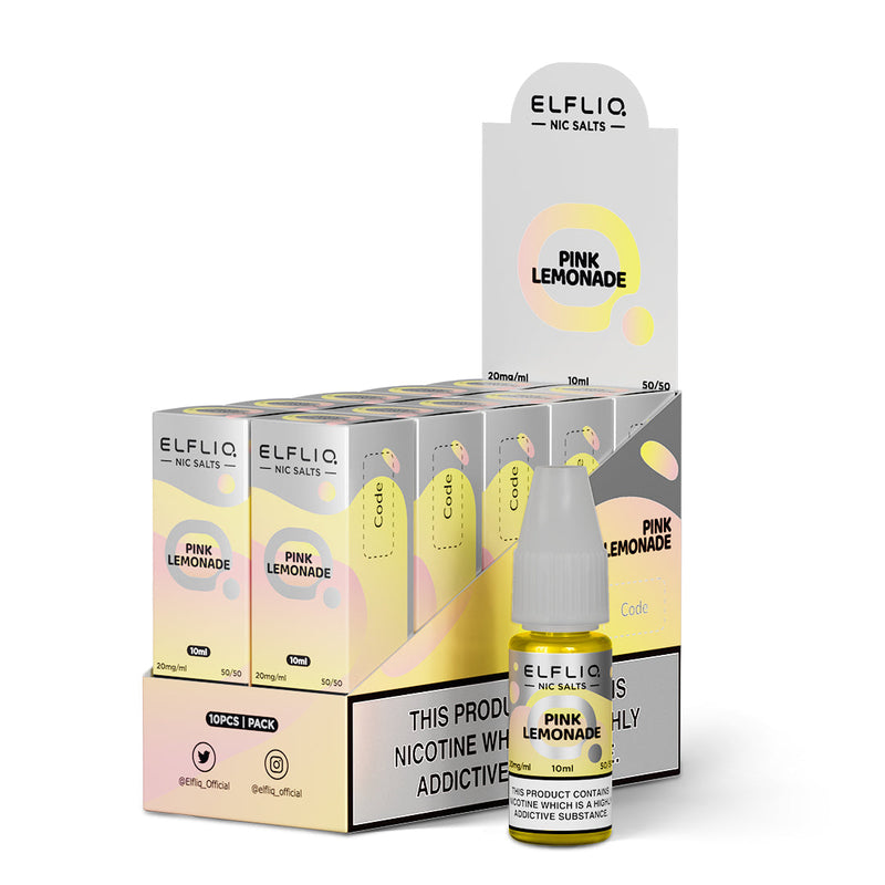 ELFLIQ Official Elf Bar Nic Salt 10ml Pink Lemonade